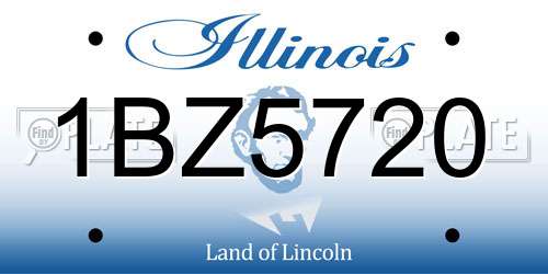 1BZ5720 Illinois License Plate