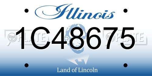 1C48675 Illinois License Plate