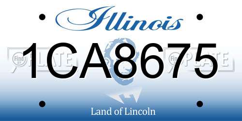 1CA8675 Illinois License Plate