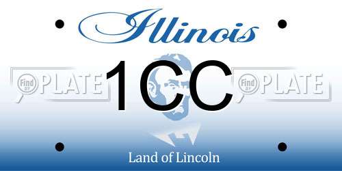 1CC Illinois License Plate