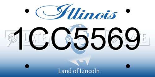 1CC5569 Illinois License Plate
