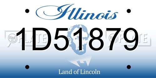 1D51879 Illinois License Plate