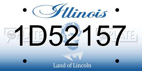 1D52157 Illinois License Plate