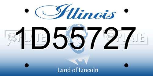 1D55727 Illinois License Plate