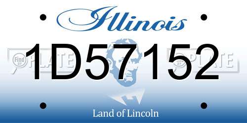1D57152 Illinois License Plate