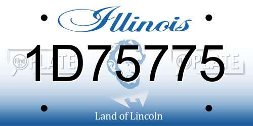 1D75775 Illinois License Plate