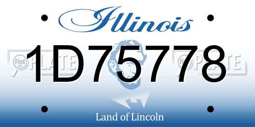 1D75778 Illinois License Plate