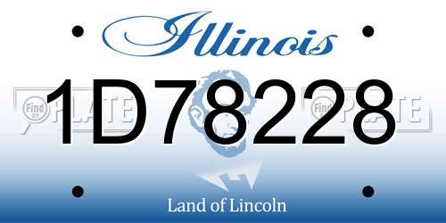 1D78228 Illinois License Plate