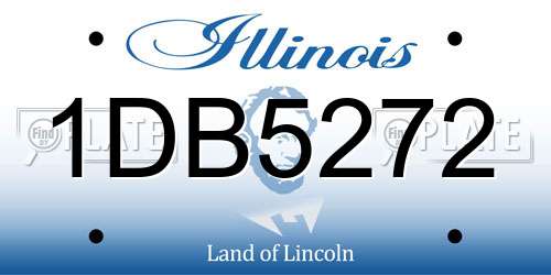 1DB5272 Illinois License Plate