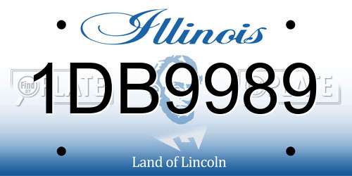 1DB9989 Illinois License Plate