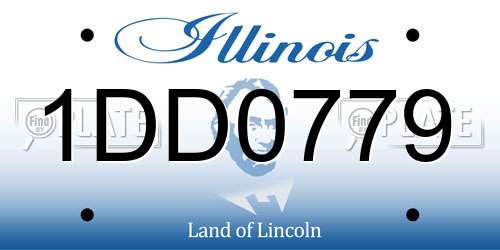 1DD0779 Illinois License Plate