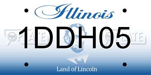 1DDH05 Illinois License Plate