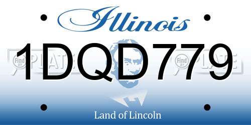 1DQD779 Illinois License Plate