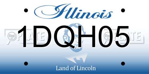 1DQH05 Illinois License Plate