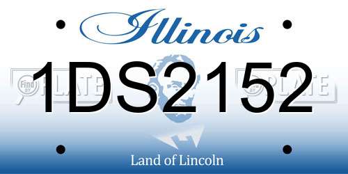 1DS2152 Illinois License Plate