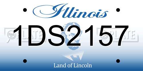 1DS2157 Illinois License Plate