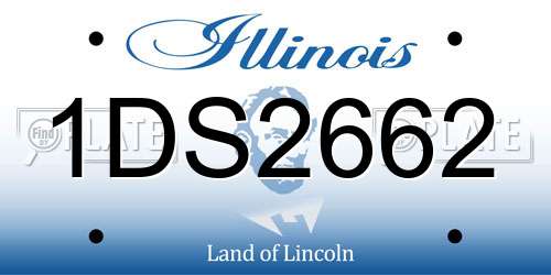 1DS2662 Illinois License Plate