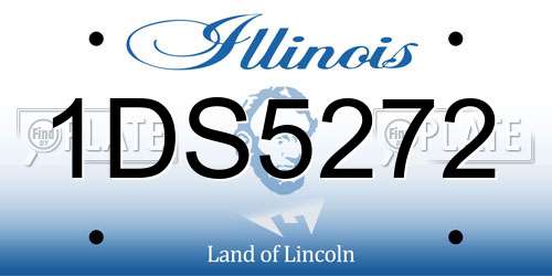 1DS5272 Illinois License Plate