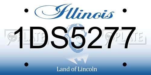 1DS5277 Illinois License Plate