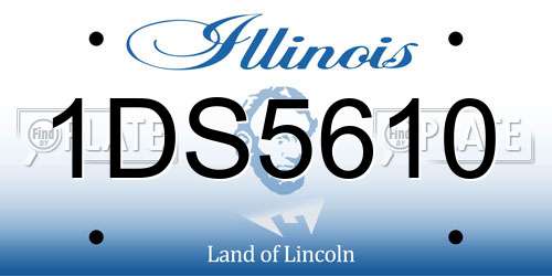 1DS5610 Illinois License Plate