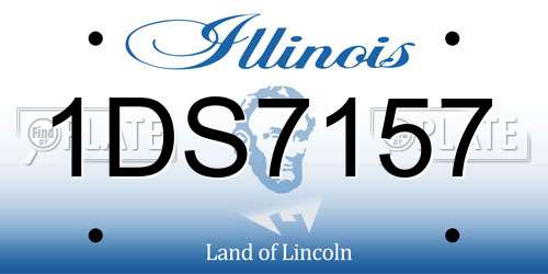 1DS7157 Illinois License Plate