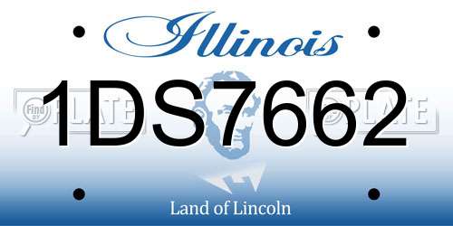 1DS7662 Illinois License Plate