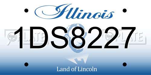 1DS8227 Illinois License Plate