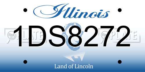 1DS8272 Illinois License Plate