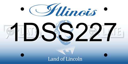 1DSS227 Illinois License Plate