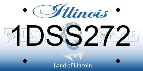 1DSS272 Illinois License Plate