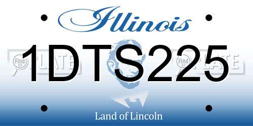 1DTS225 Illinois License Plate