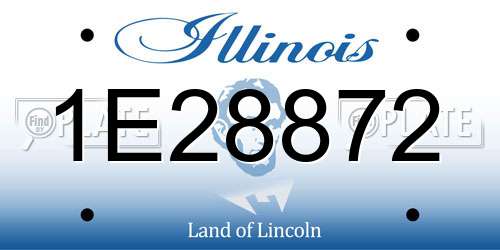 1E28872 Illinois License Plate