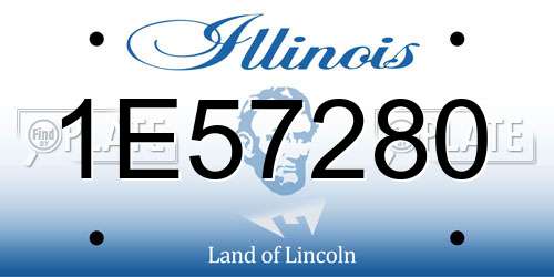 1E57280 Illinois License Plate