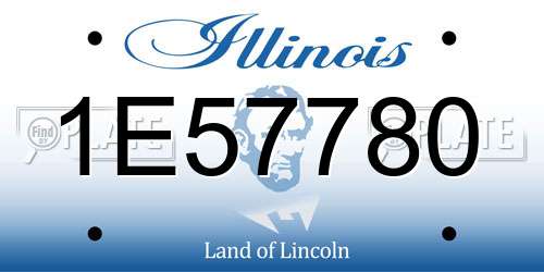 1E57780 Illinois License Plate