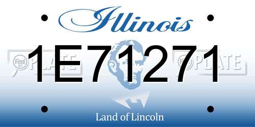 1E71271 Illinois License Plate
