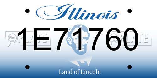 1E71760 Illinois License Plate