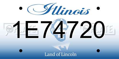 1E74720 Illinois License Plate