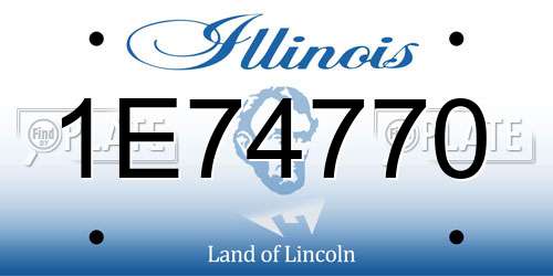 1E74770 Illinois License Plate