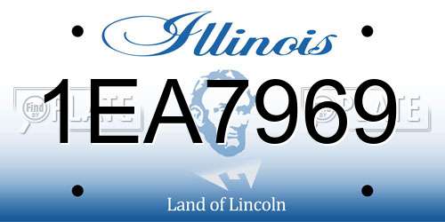 1EA7969 Illinois License Plate