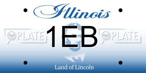 1EB Illinois License Plate