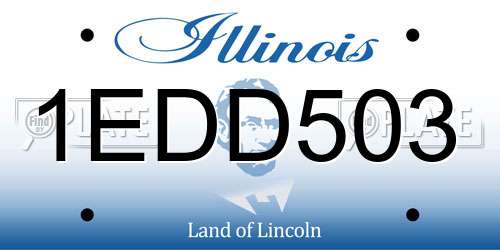 1EDD503 Illinois License Plate