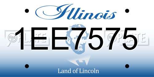 1EE7575 Illinois License Plate