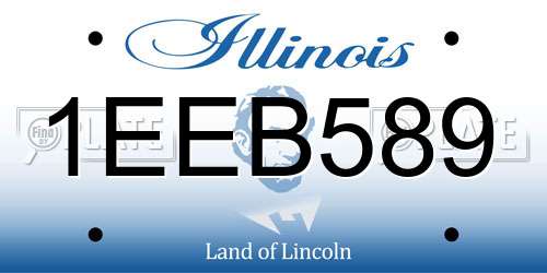 1EEB589 Illinois License Plate