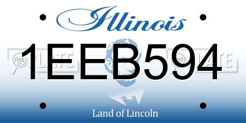 1EEB594 Illinois License Plate