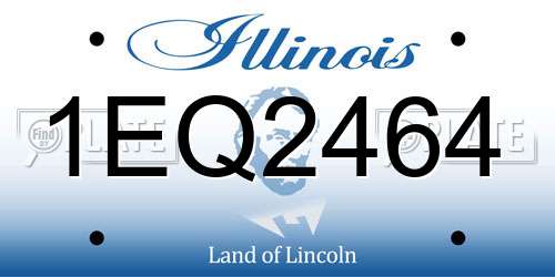 1EQ2464 Illinois License Plate