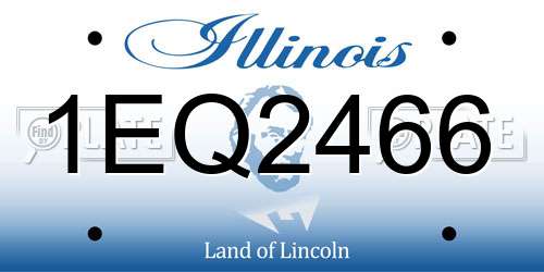 1EQ2466 Illinois License Plate
