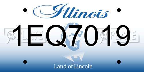 1EQ7019 Illinois License Plate