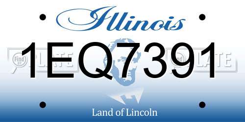 1EQ7391 Illinois License Plate