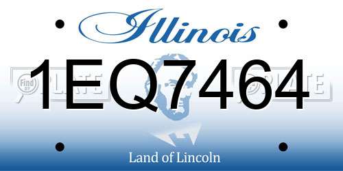1EQ7464 Illinois License Plate