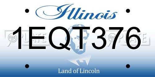 1EQT376 Illinois License Plate